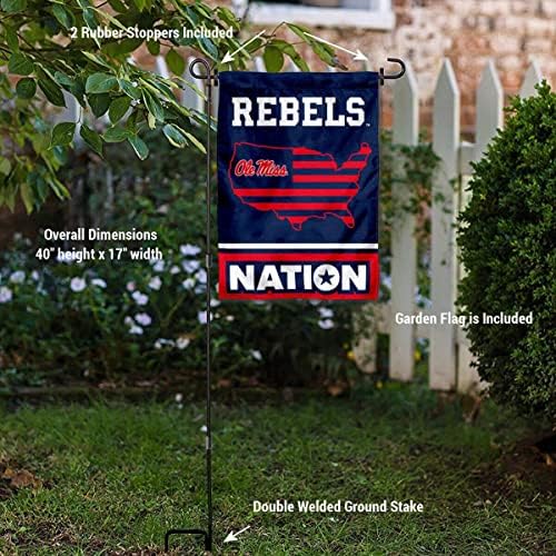 Ole Miss Garden Bandle With USA Country Stars and Stripes e USA Flag Stand Poster Setent