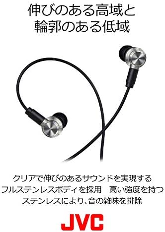 JVC HA-FD02 Class Solidege In-ear fones de ouvido, corpo de alta definição Som/Recable/Full Stainless Aço