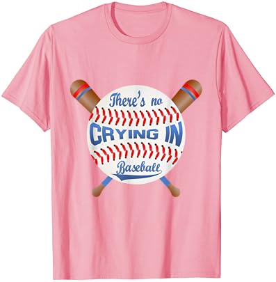 Não há como chorar em camiseta rosa de beisebol