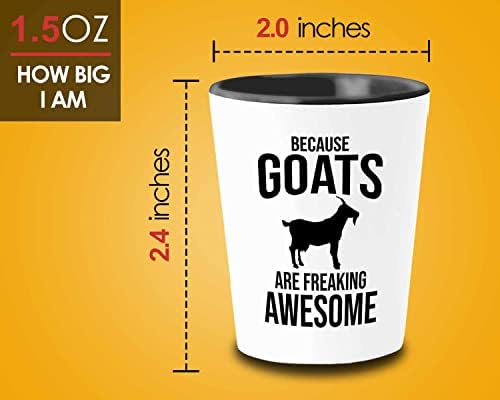 Bubble abraços agricultores glass 1,5 oz - porque as cabras são incríveis - Definição de agricultura engraçada Farmer Country Chicken Farmhouse Tractor Sheep Cow Goat