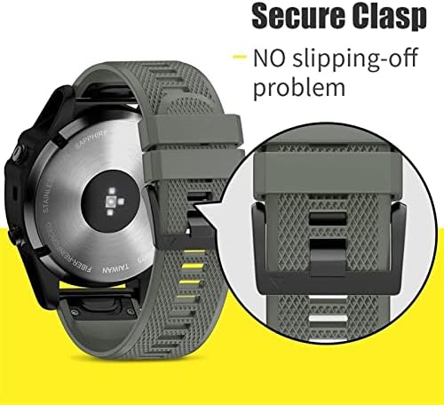 Daikmz smart watch band strap for Garmin Fenix ​​7 7x 6 6x 5x 5 3HR 935 945 Corrente rápida Silicone Bracelet WatchBand 22