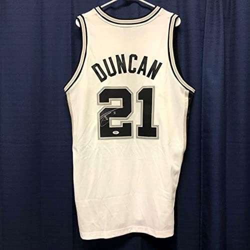Tim Duncan assinou Jersey PSA/DNA San Antonio Spurs autografado
