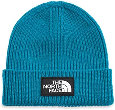 O gorro de logotipo de logotipo da face norte, azul acústico, um tamanho curto