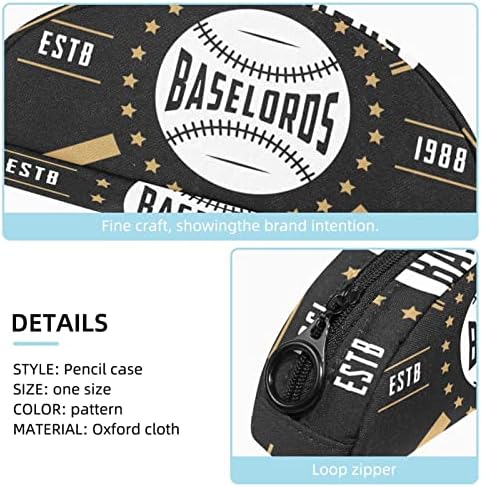 Lápis Baseball Logotel Makeup Bag Organizador de viagens para acessórios
