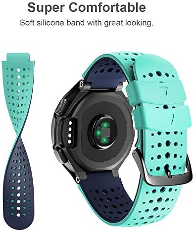 Notocidade Compatível com Foerunner 235 Watch Band Sport Silicone Watch Band for Forerunner 230/220/335/620/630/735XT/ACDIMA S20/S5/S6 SmartWatch