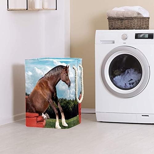 Deyya fotomanipulação animais animais de férias lavanderia cesto cesto alto de altura dobrável para crianças adultas meninos