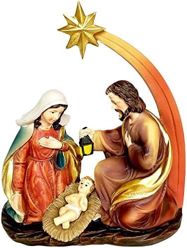 Sagrada Família Natividade Figura Natividade Natividade Cena da mesa de figura para a cena do Natal Decoração diária