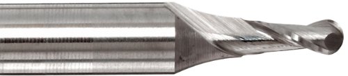Melin Tool A-M-M-B Cobalt Steel Ball Nariz Final Mill, métrica, haste de Weldon, acabamento não revestido, hélice de 30 graus, 2 flautas, comprimento total de 92 mm, diâmetro de corte de 18 mm, diâmetro de haste de 16 mm