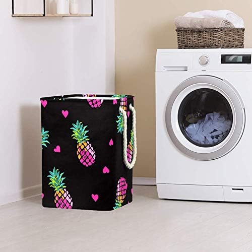 Deyya colorido Pattern Laundry Cestas de lavanderia cestam altas resistentes dobráveis ​​para crianças adultas meninos adolescentes meninas em quartos banheiro