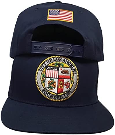 Funcionários Clube da Califórnia Cidade de Los Angeles 2 Logos Navy Snapback Hat, Olive Green, Tamanho único