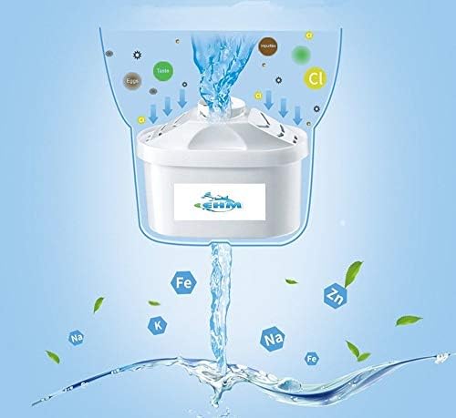 EHM Ultra Premium Alcalino Alcalino Parra- 3,8L, Filtro de carbono ativado- BPA livre, saudável, limpo e sem toxina água alcalina mineralizada em minutos- até 9,5 pH-2023