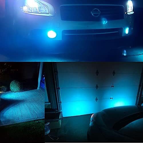 Iluminação Alla H8 H11 Bulbos LED, 8000k Ice Blue 12V H11ll H8LL H16 Luzes de nevoeiro, substituição DRL para carros,
