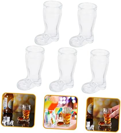 Mini bota de bota de bota de bota de vidro de copo de vidro Dripção de ornamentos Tumblers de vidro Vinho bebendo copo copo de bota