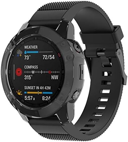 Motong para Garmin Fenix ​​6 Caso de proteção TPU transparente - TPU Protetive Case Tampa Shell para Garmin Fenix ​​6