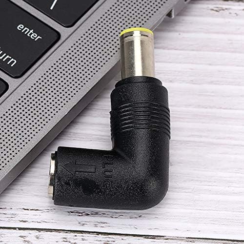 FOSA 2pcs Adaptador de energia do ângulo reto Connector, conversor CC 0,3 x 0,2 polegada para laptop IBM, conector de energia de ângulo