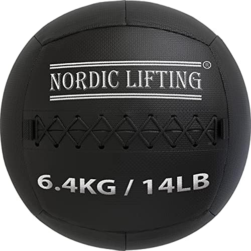 Nordic Lifting Slam Ball 12 lb pacote com bola de parede 14 lb