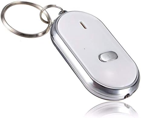 Aoof 20pcs Whistle Key Finder Keychain Sound LED com apito.