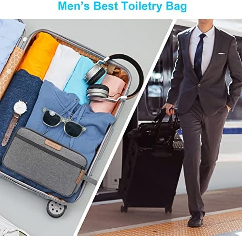 Bolsa de higiene pessoal de lacdo para homens, banheiros de viagem de higiene pessoal do kit de kitp kit de água resistente a água