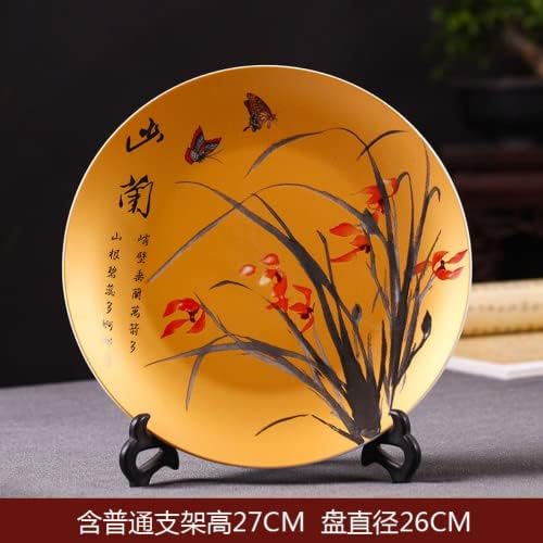 26 cm Jingdezhen Cerâmica Placa de Cerâmica Placa de Vinho Chinese Chinês Cabinete de TV Decoração