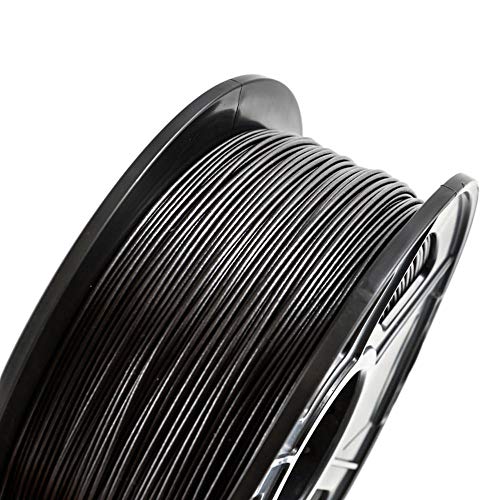 Filamento de fibra de carbono PETG, filamento de impressora 3D 1,75 mm, PETG+Fibra de Carbono Black 1kg