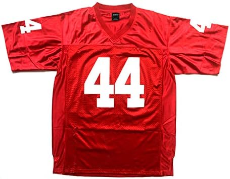 Men 44 Gump Football Jersey Red Color Stitched Número n Tamanho S - 3xl