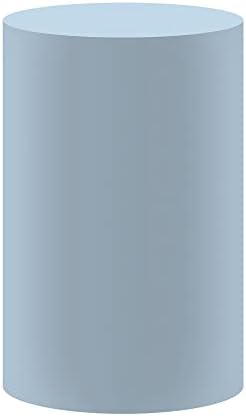 Capa de pedestal azul clara para festa de aniversário do bebê recém-nascido chá de bebê Batismo Comunhão Cilindro de Cilindro de Cobertio Decoração de Cores Sólidos de Pedestal No007 D36H75