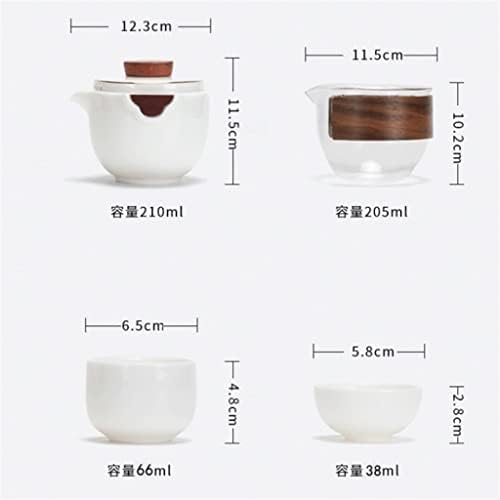 Buas de chá portátil Conjunto de chá portátil Bag portátil Conjunto de chá japonês ao ar livre