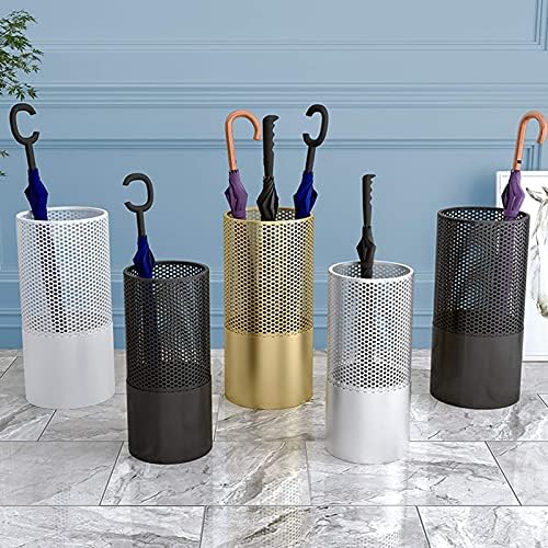 Rack de guarda -chuva de metal de Zesus Metal simples porta -guarda -chuva de ferro forjado com ganchos de guarda -chuva