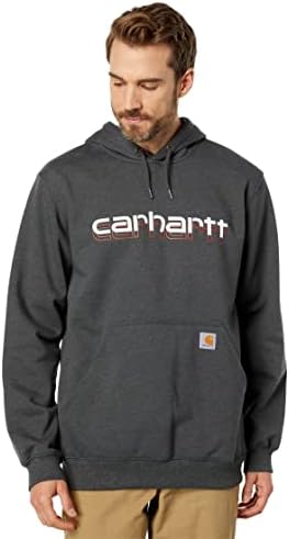 Carhartt Men's Rain Defender Logo Fit Midweight Logo Graphic Sweetshirt
