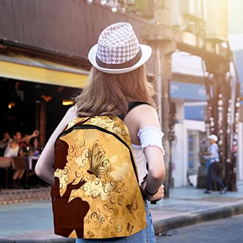 Mochila laptop vbfofbv, mochila elegante de mochila casual mochila para homens mulheres, garotas de borboleta retrô