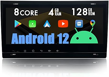 Auxoudiotek Android 12 CarPlay GPS para Audi A4 S4 Audi B6b7 RS4 B7 Seat Exeo, Android Auto Navigation Car Radio 8.8 IPS Screen