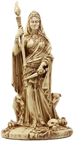 EBROS DEME PAGAN DEIDADE HECATE Estátua Grega Deusa da Magia Bruxaria e Necromancia Hekate com Feliz 10,75 H acabamento neutro