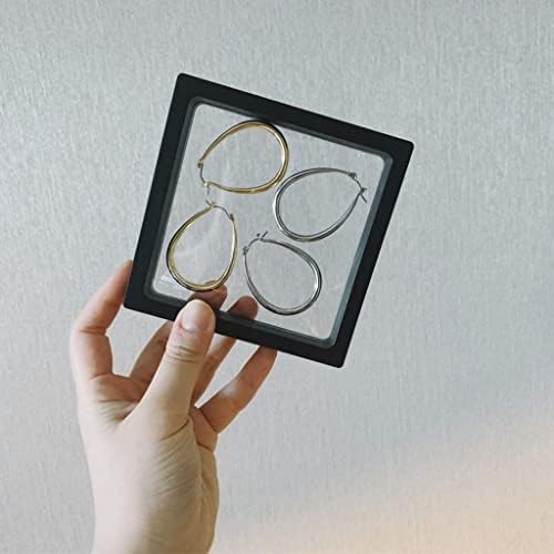 10pcs/lote transparente jóias exibir caixa de colar de colar de anel de anel