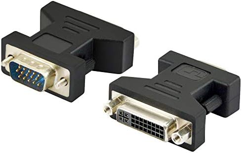 Um ADWITS [2 pacotes] VGA a DVI-I Adaptador VGA VGA Male a DVI 24 + 5 Convenção Feminina Conexão estável 1080p Qualidade