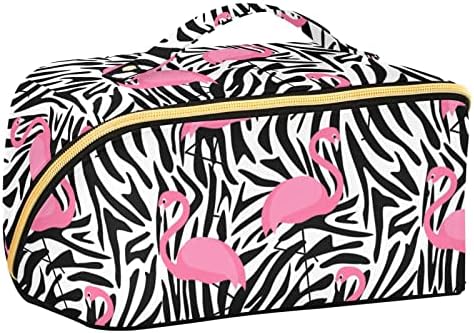 Saco de cosméticos para mulheres de viagem com manuseio portátil portátil Multi-funcional bolsa de higiene saco de zíper