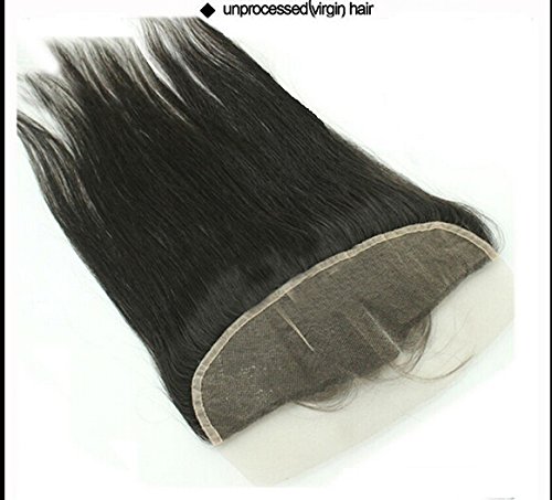 Hair Dajun 6a Mid-Part Lace Fechamento frontal 13 4 Cabelo natural chinês cor natural cor natural