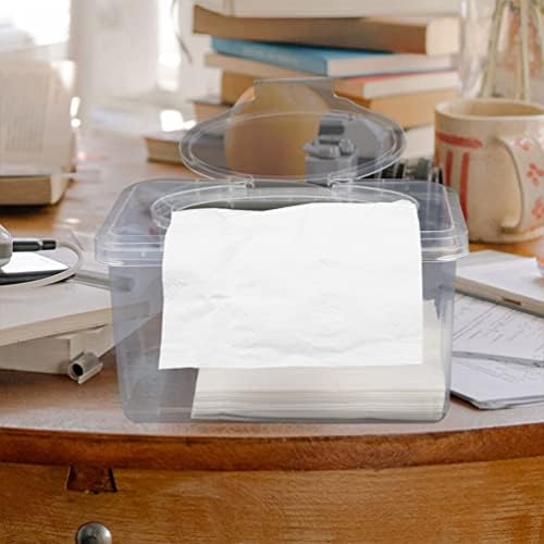 DiDiseaon 2pcs Wipes Dispensador lenço de bebê com tampa de lapidação clara de tecido molhado reabastecer o recipiente de limpeza portátil caixa de armazenamento de tecidos para carro de escritório em casa