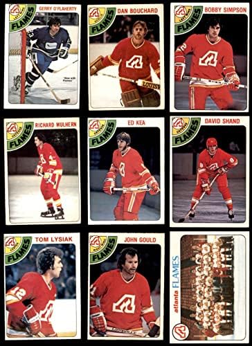 1978-79 O-PEE-Chee Calgary Flames perto de Team Set Atlanta Flames VG+ Flames