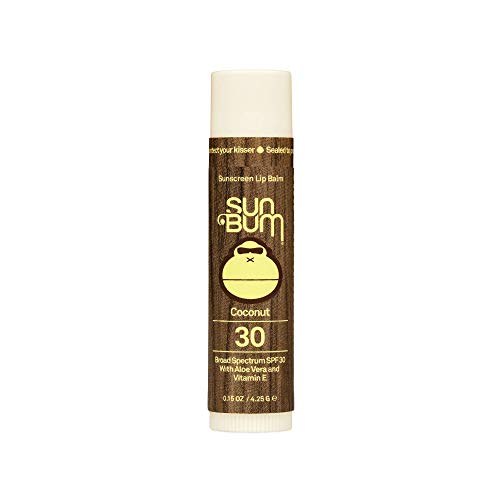 Sun Bum SPF 30 Balma de lábios de protetor solar | VEGAN e CRUELTIMENTO GRÁVEL DE BRANDO ESPECTURO UVA/UVB Cuidado com aloe