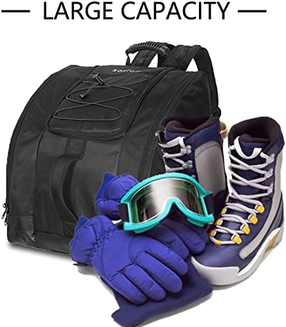 Bolsa de bota de esqui yumykit - botas de esqui e saco de botas de snowboard, excelente para viajar com exterior à prova d'água e fundo - para homens, mulheres e jovens