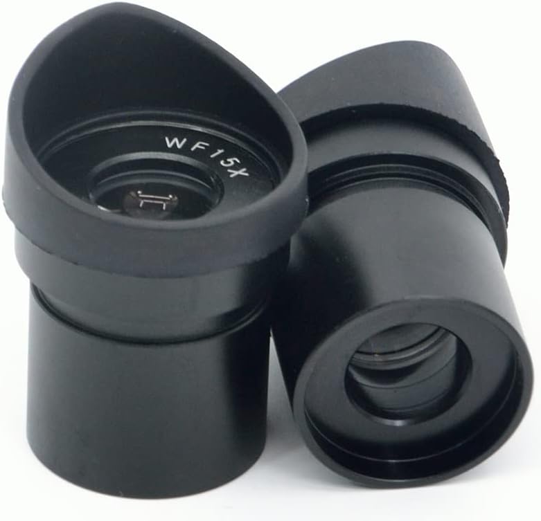 Acessórios para microscópio Par de campo largo WF10X 15X 20X Microscópio oculares 30mm com óculos Laboratório de lentes largas de