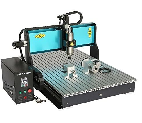 JFT 6090 Porta paralela + 4 eixo + 2,2kW + Mach 3 + Nível industrial CNC Wood Roteador Máquina de gravação/moagem