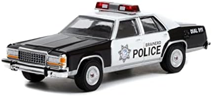 1986 Ltd Crown Victoria White & Black Brainerd Polícia Fargo Série Hollywood 1/64 Modelo Diecast Model By Greenlight 44950 B