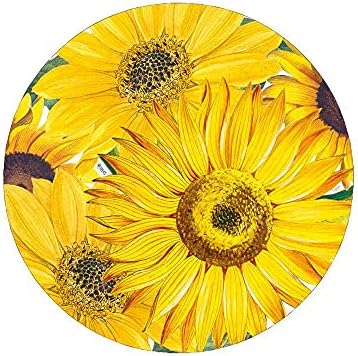 Caspari Sunflowers Placas de jantar - 8 por pacote