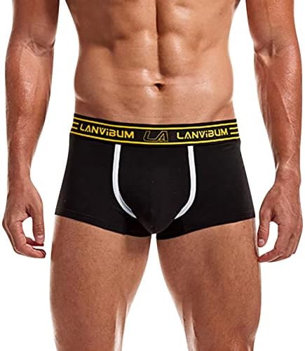 Shorts de boxer bmisEgm para homens pacote calcinhas calcinhas cuecas boxers masculinos shorts sólidos roupas íntimas sexy cuecas mulheres