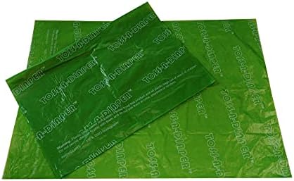 Toss-a-diper-diper- de sacos plásticos biodegradáveis- pacote de 50 sacos de lixo compostáveis- sacos de rolagem- sacos de perfume de cabelos- sacos de lixo recicláveis