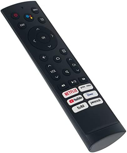 ERF3A90 Voice Remote Control Replace operates for Hisense Android Smart TV 55U8G 65U7G 75U7G 65U88G 55U78G 55U7G 55U88G 65U78G 65U8G 75U78G 75U9DG 43A53FUA U88G Series 50A53FUA 50A66FUA 55A53FUA