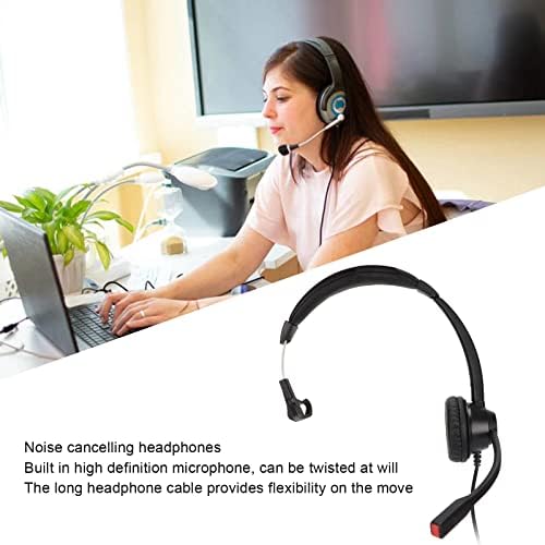 Fone de ouvido de tráfego monaural - fone de ouvido comercial de um lado, com microfone com cancelamento de ruído