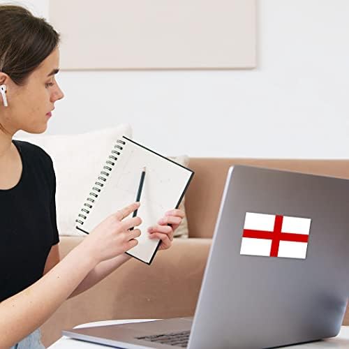 5 PCS Inglaterra Sinalizador de bandeira, 6x3.5 em decalque inglês, decoração de bandeira grande para o laptop de janela