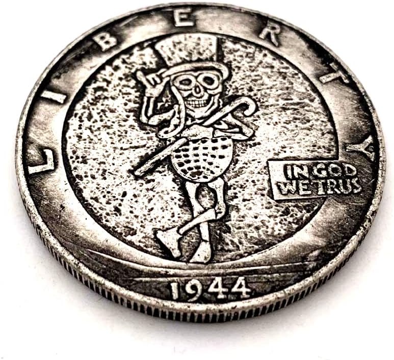 1944 Sr. Wanderer palhaço Antigo Copper Old Silver Comemoration Coin Collection Coin Coin Medalha em relevo